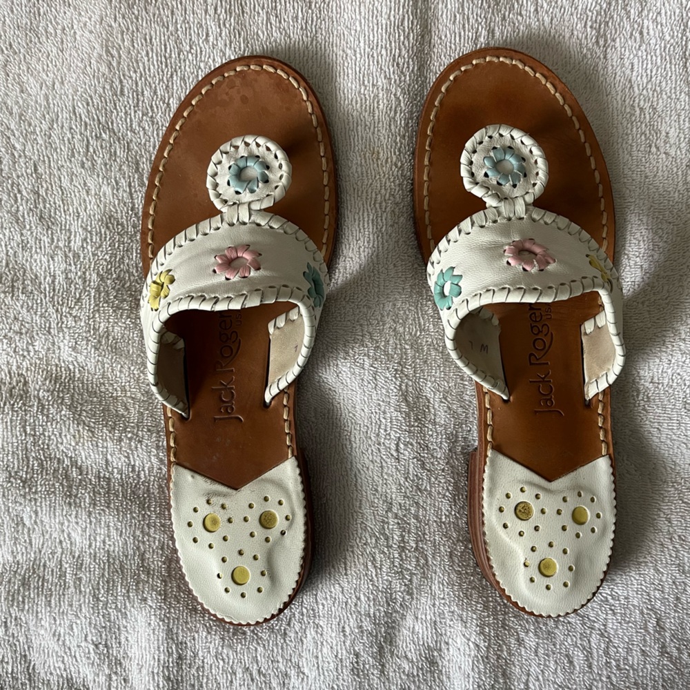 Pastel/White Jack Rogers sandals